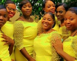 Sewing class made their own dresses