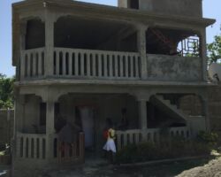 New cement roof is added to the director/guest house